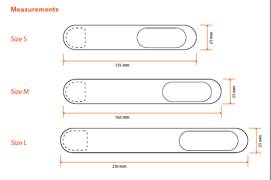 BabySensor Oeko - Tex armbånd - 3 størrelser i pakken - BabySensor