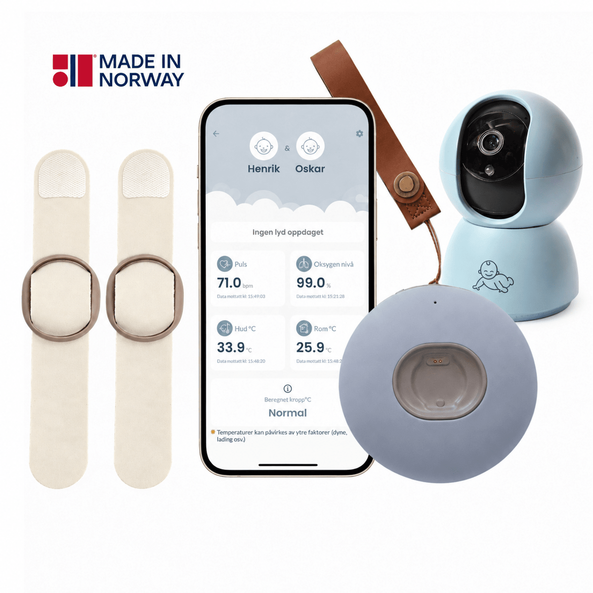 BabySensor Relax Twin Bundle - Trygghet til 2 - BabySensor